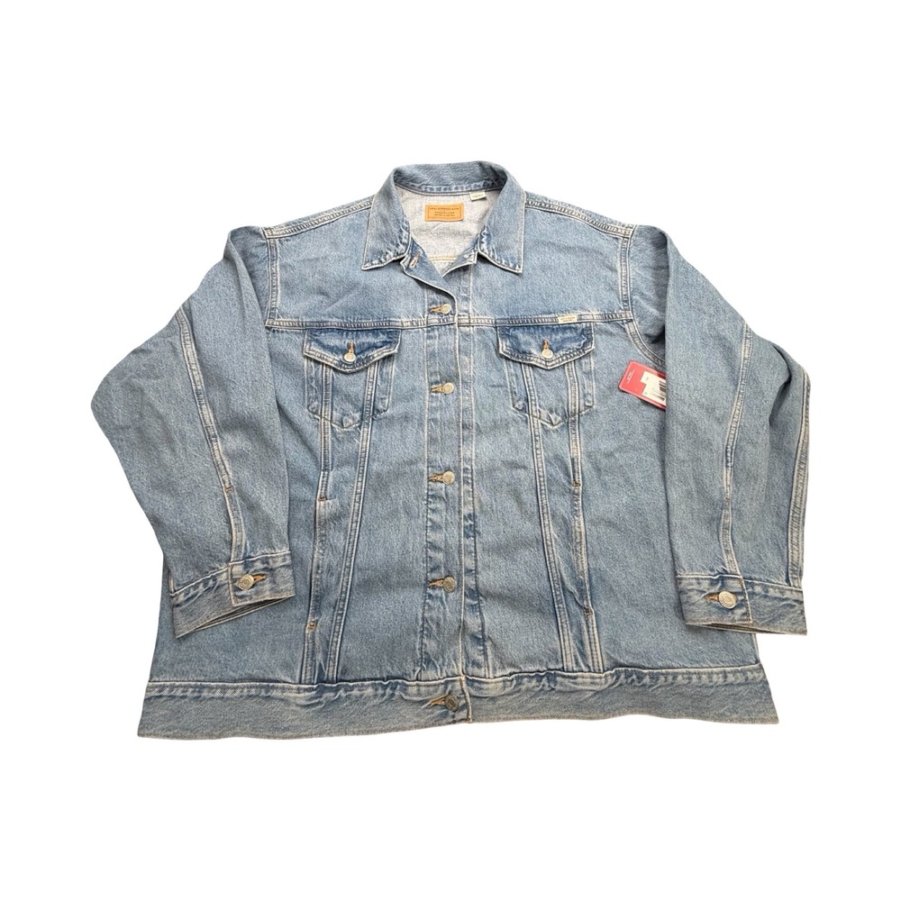 Levi Strauss & Co Signature Trucker Jacket Womens XXL Light Wash Denim Western